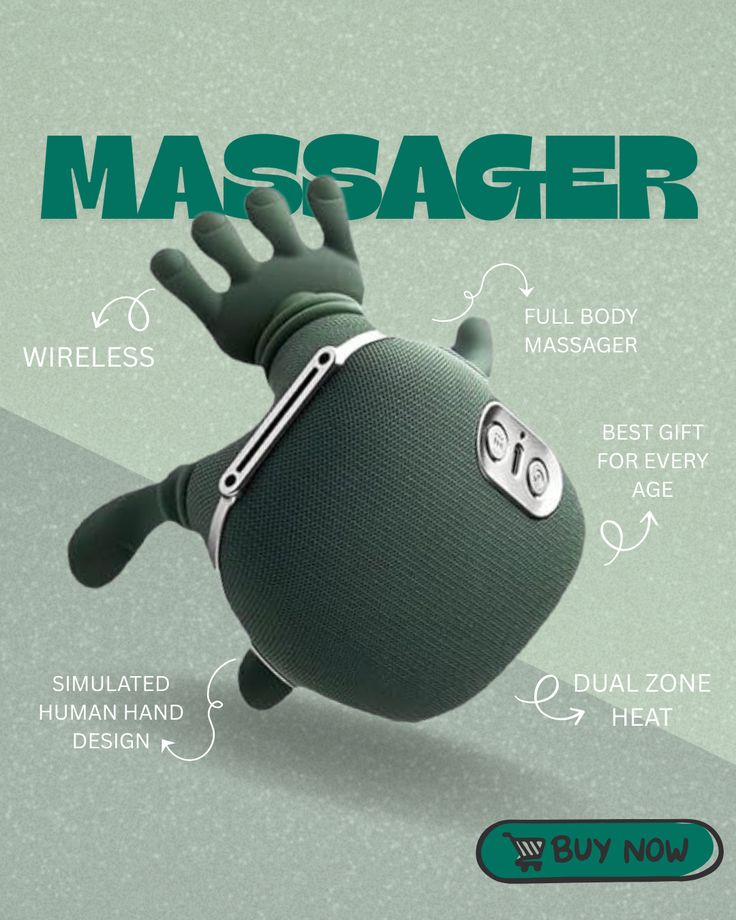 Shoulder and Neck Massager, Bionic Heated Massager, Neck Massager with Fingers, 4D Kneading Massage, Simulates a Real Palm Massage for Comfort, Relax Muscle Tension